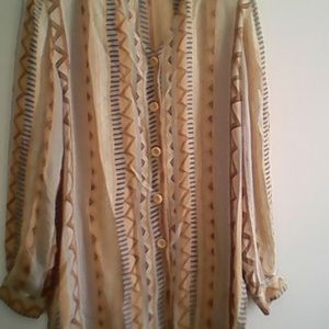 Saks Fifth Ave for Peter Nygard  Silk Blouse